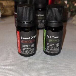 Brand New Pure & Natural Sweet Orange and Tea Tree Essential Oils Set